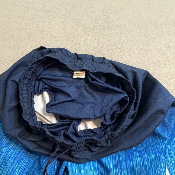 Nike Men's Swim Trunks Shorts Navy Blue Gradient Blue Swoosh Size XL - Picture 4 of 9